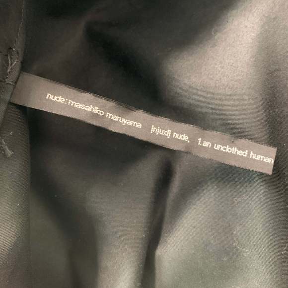 MASAHIKO MARUYAMA Black White Graphic Cotton Hooded Coat - Picture 5 of 7